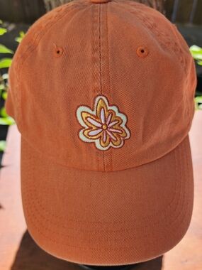 Alpine Design Golden Sunset Flower Cotton Washed Dad Hat Burnt Orange Cap